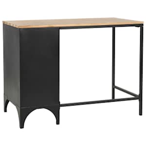 Psací stůl s 1 skříňkou masivní jedle a ocel 100 x 50 x 76 cm - obrázek 6