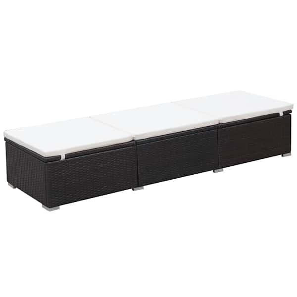 vidaXL lamamistool padjaga, pol&uuml;rotang, pruun