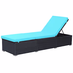 vidaXL lamamistool padjaga, pol&uuml;rotang, must