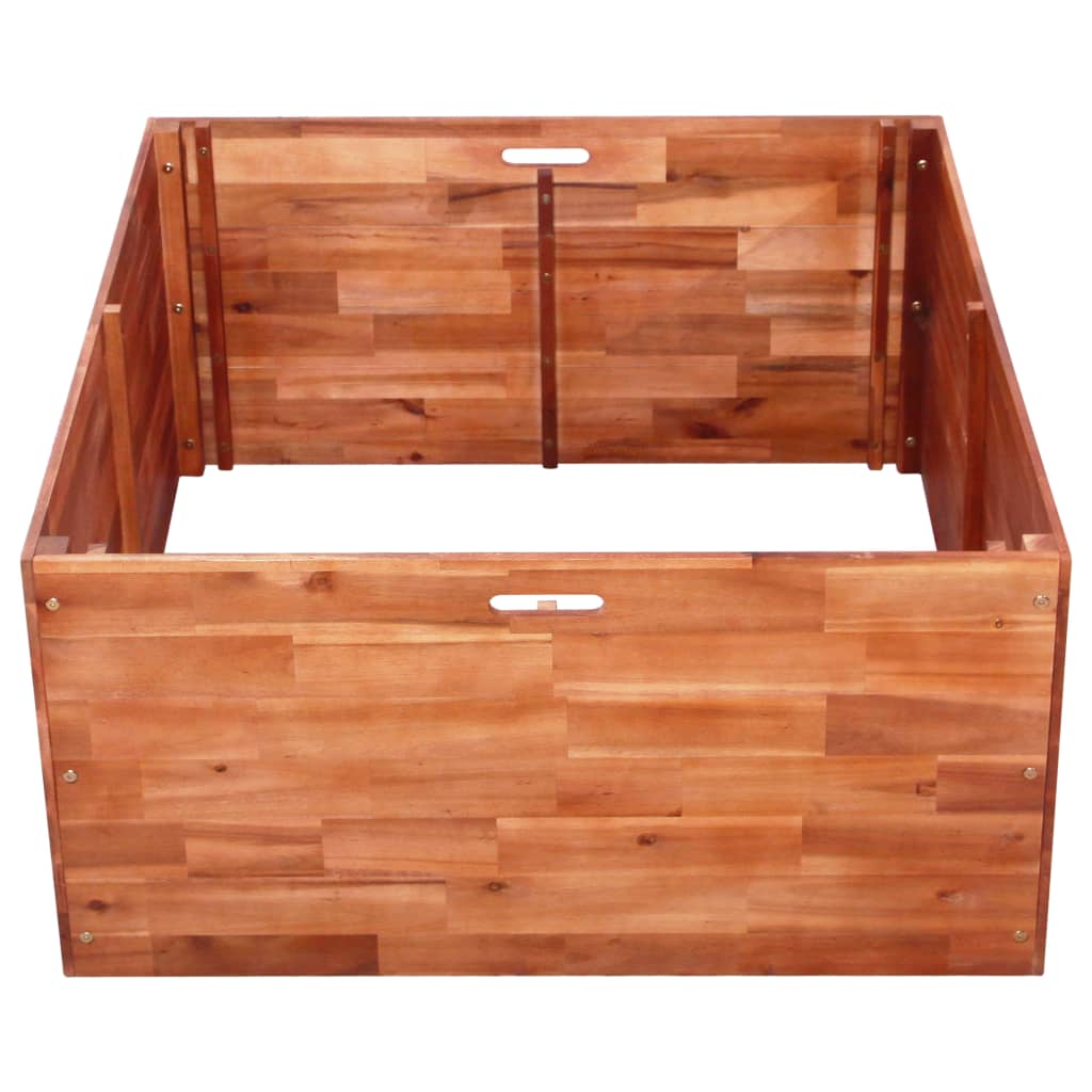 vidaXL Garden Raised Bed Acacia Wood 39.4"x39.4"x19.7"