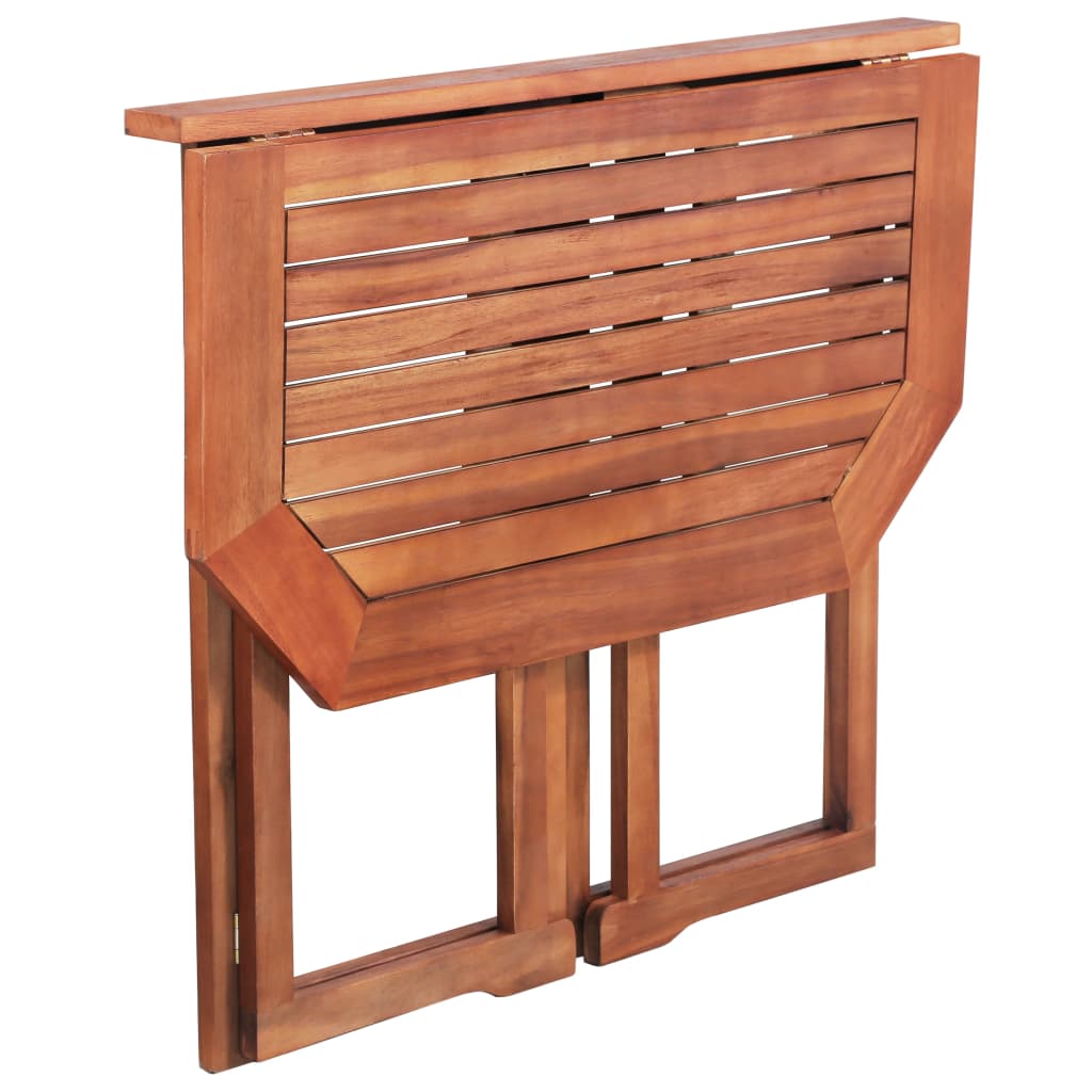 Set mobilier bistro, 2 piese, lemn masiv de acacia