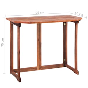 2dílný bistro set masivní akáciové dřevo - obrázek 9