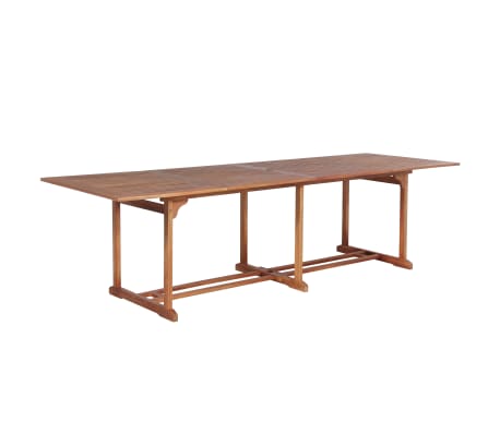 vidaXL Set de comedor de jardín 13 piezas madera maciza de acacia