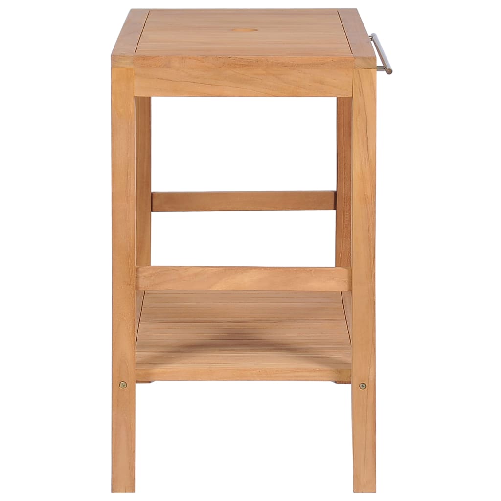 Solid Teak Bathroom Vanity Cabinet with Baskets - 29.1in & 51.2in Versions vidaX - Picture 9 of 28