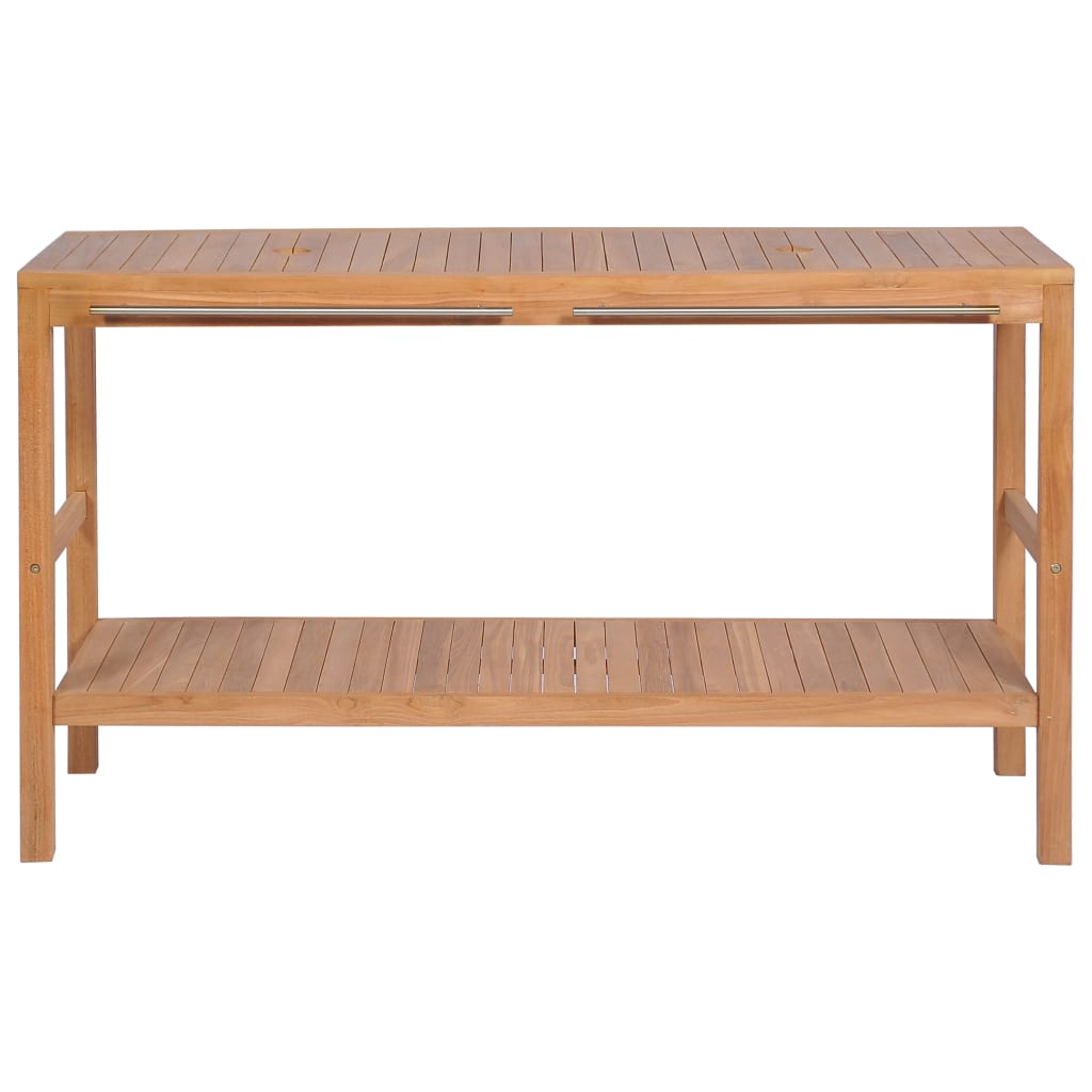 

vidaXL Badkamer wastafelkast 132x45x75 cm massief teakhout