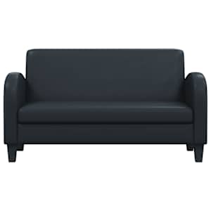 Sedací souprava 2 kusy umělá kůže černá - obrázek 3
