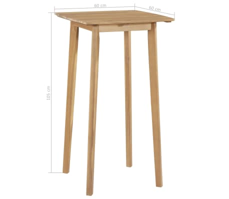 vidaXL Madera Acacia Maciza Muebles Bar Jardín 3 Piezas Ratán Sintético