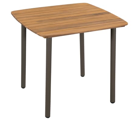 vidaXL Вуличний Обідній Комплект 5 Од. Масив Акації і Сталь