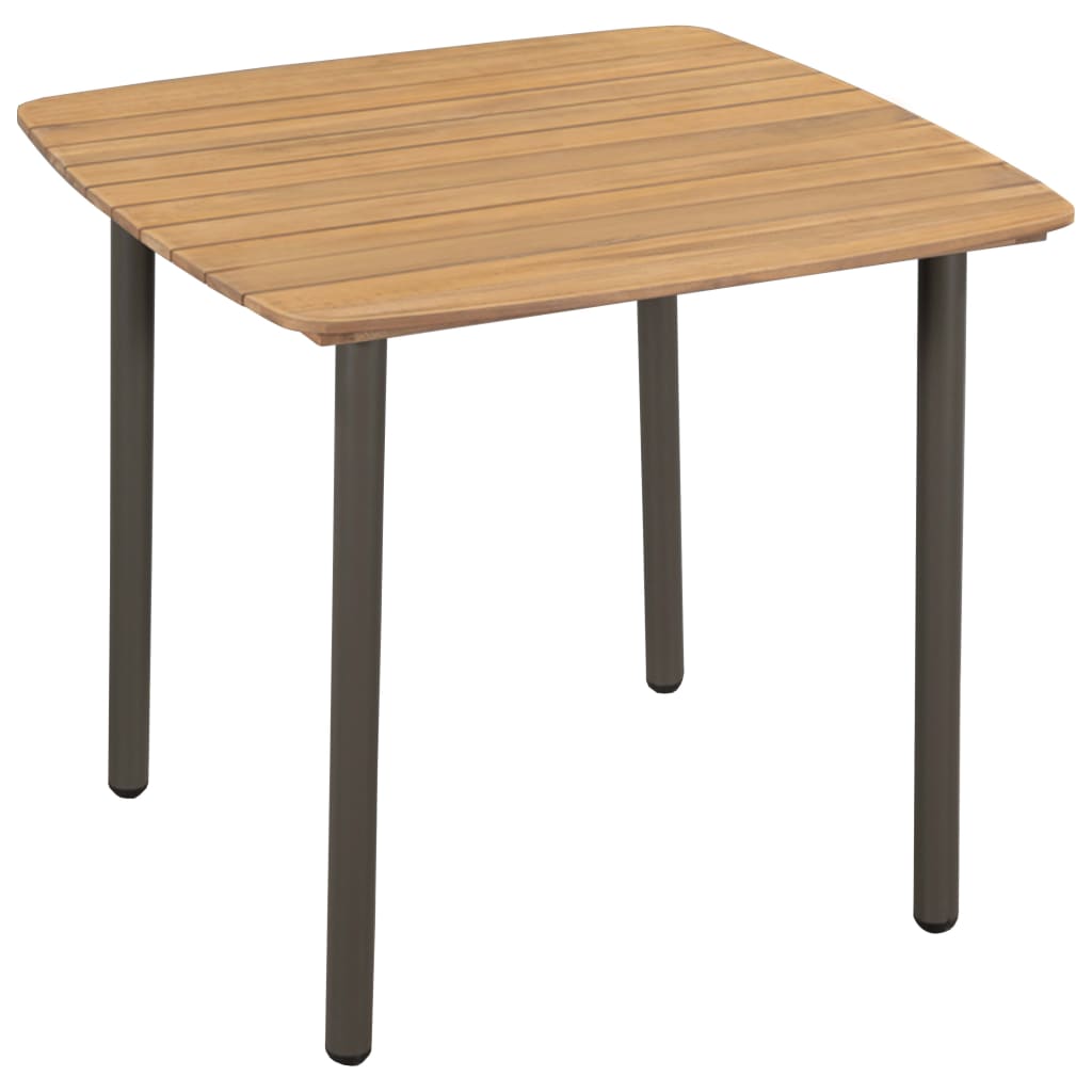 44233 vidaXL Garden Table 80x80x72cm Solid Acacia Wood and Steel kaufen