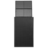 vidaXL Containerberging enkel 76x78x120 cm poly rattan zwart