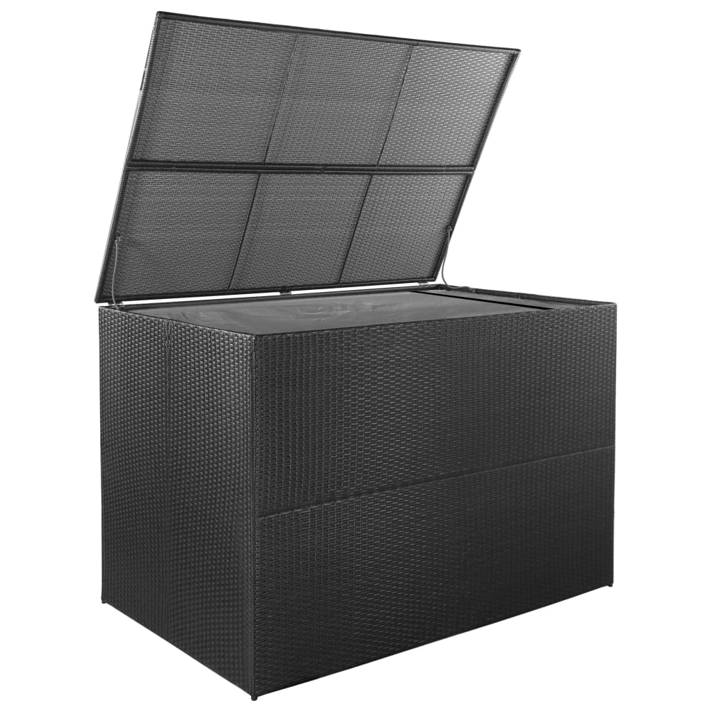 VidaXL - vidaXL Opbergbox 150x100x100 cm poly rattan zwart