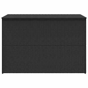 Zahradní úložný box černý 150 x 100 x 100 cm polyratan - obrázek 6