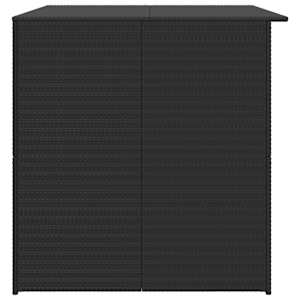 Zahradní úložný box černý 150 x 100 x 100 cm polyratan - obrázek 7