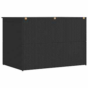 Zahradní úložný box černý 150 x 100 x 100 cm polyratan - obrázek 8