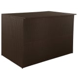 vidaXL Opbergbox 150x100x100 cm poly rattan bruin
