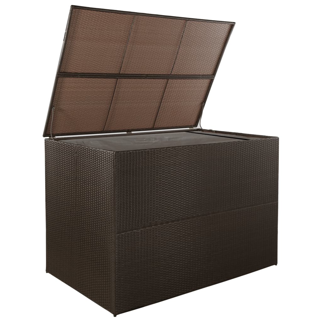 

vidaXL Tuinbox 150x100x100 cm poly rattan bruin