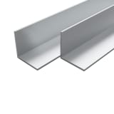 vidaXL 4 pcs Aluminium Angle Bars L Profile 1m 15x15x2mm