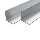 vidaXL 4 pcs Aluminium Angle Bars L Profile 1m 20x20x2mm