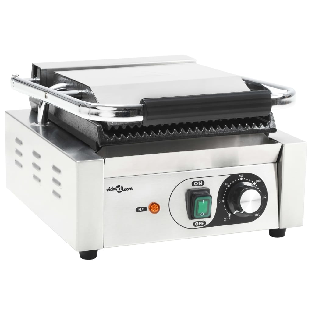 Kontaktgrill rozsdamentes acélból 1800 W 31 x 30,5 x 20 cm 