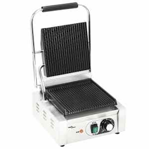vidaXL Grill pour panini rainur&eacute; Acier inoxydable 1800 W 31x30,5x20 cm