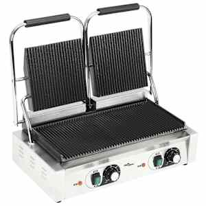 vidaXL Dvigubas Panini sumu&scaron;tinių grilis, 57x30,5x20cm, 3600W