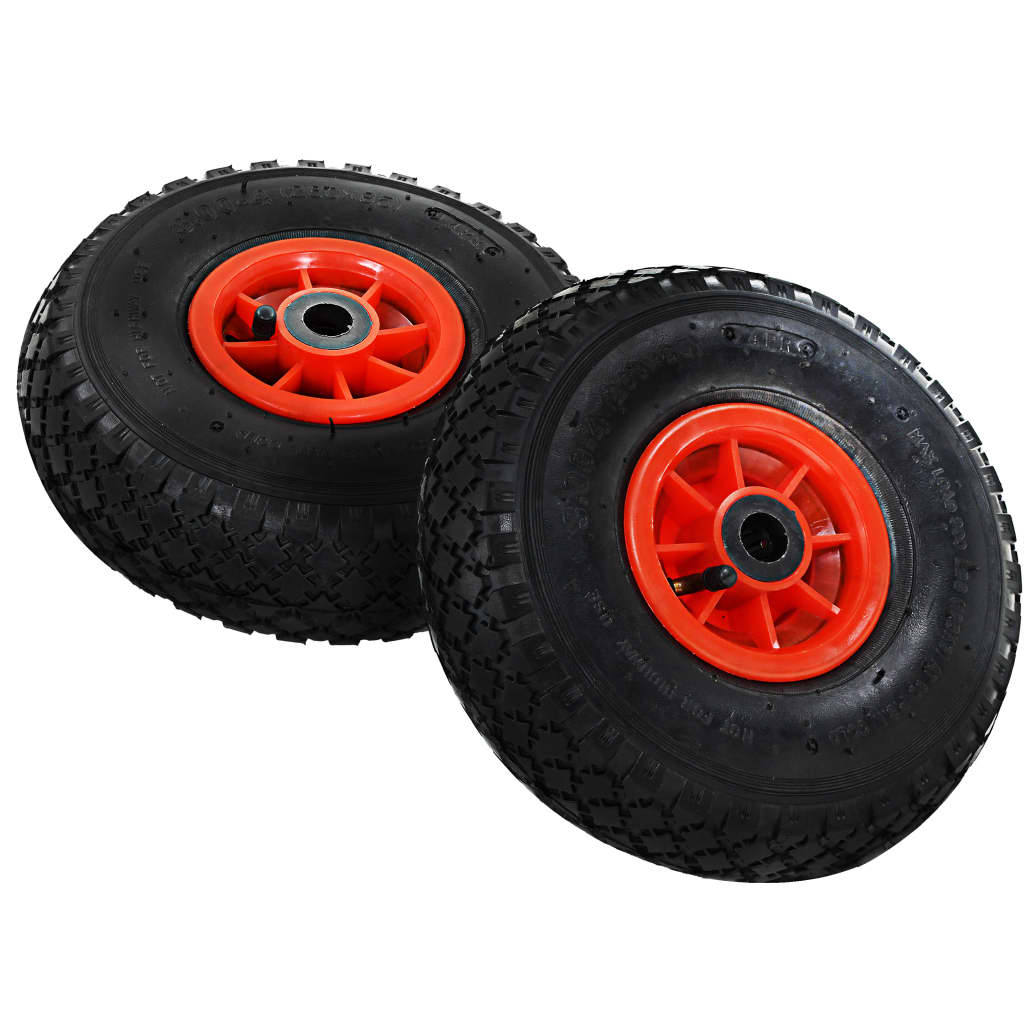 Truck wheels. Колеса для транспортной тележки, 4 шт., резиновые, 3.00-4 (260x85). Колесо 3.00 - 4 (260x85). Колеса Hakuba 4.00-4 транспортные. Rubber Wheels(4x).