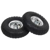vidaXL Steekwagenwielen 4,10/3,50-4 (260x83) rubber 2 st