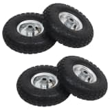 vidaXL Steekwagenwielen 4,10/3,50-4 (260x83) rubber 4 st