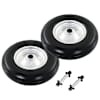 vidaXL aiak&auml;ru rattad 2 tk telgedega, toekas PU 4,00&ndash;8, 390 mm