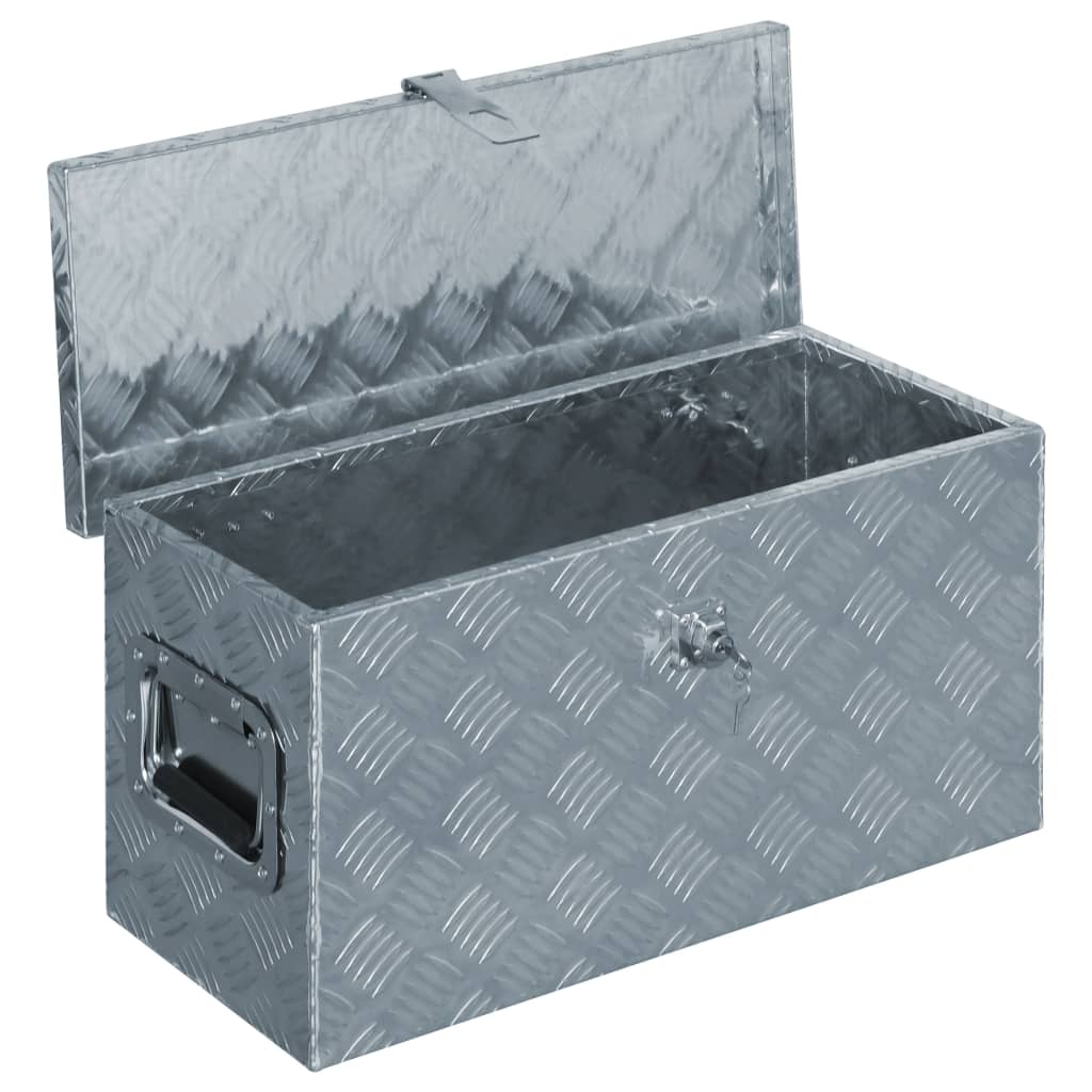 vidaXL Aluminum Box 21.2"x10.4"x11.8" Silver