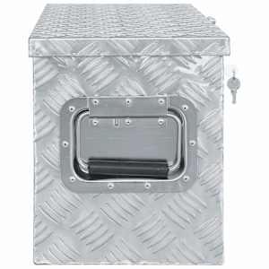 Hliníkový box 61,5 x 26,5 x 30 cm stříbrný - obrázek 3