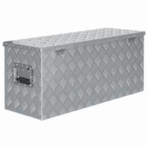 Hliníkový box 90,5 x 35 x 40 cm stříbrný - obrázek 5