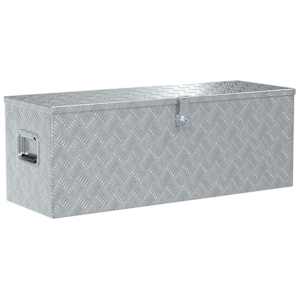 Hliníkový box 110,5 x 38,5 x 40 cm stříbrný - obrázek 2