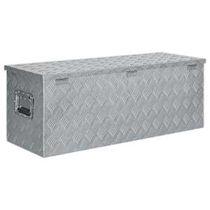 Hliníkový box 110,5 x 38,5 x 40 cm stříbrný - obrázek 5