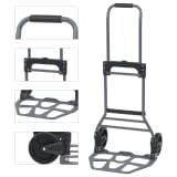 vidaXL Diable pliable Aluminium 130 kg