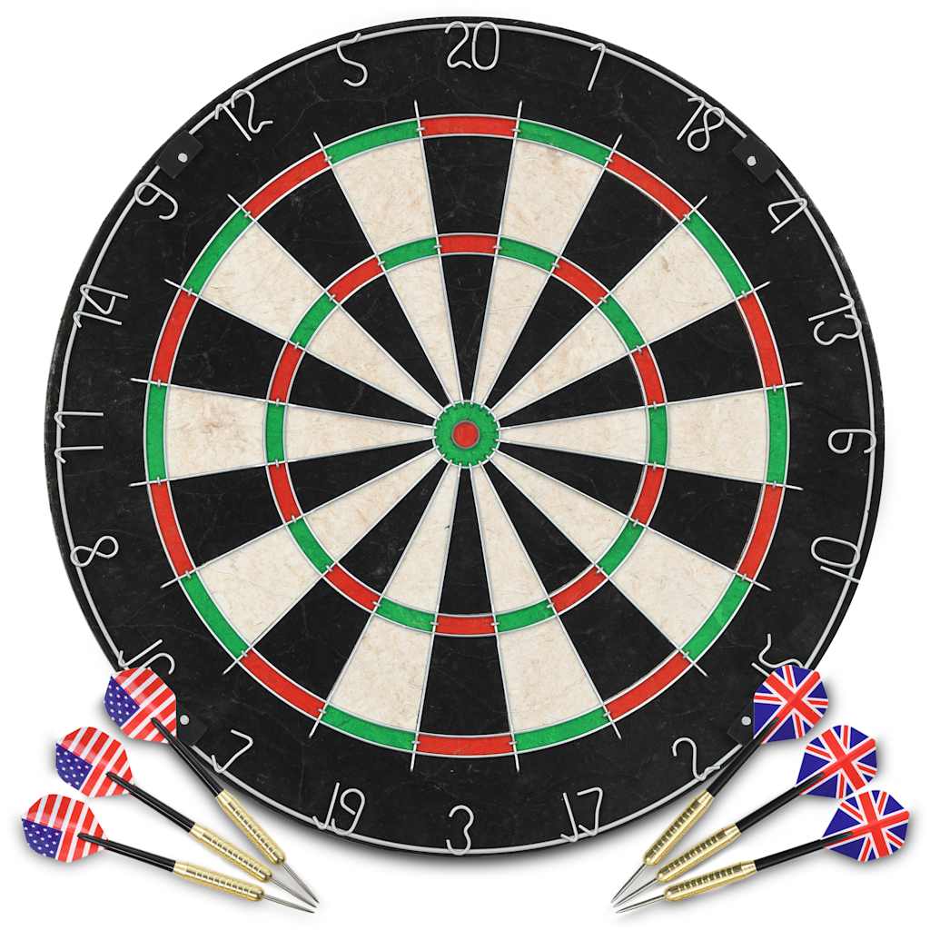 vidaXL Professionelles Dartboard Sisal mit 6 Darts