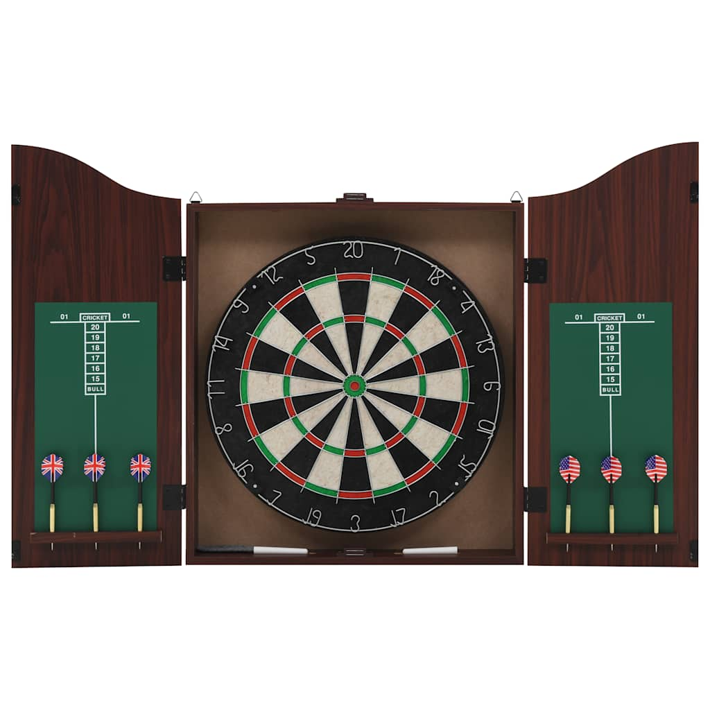 vidaXL Professionelles Dartboard Sisal mit Schrank und 6 Dartpfeilen