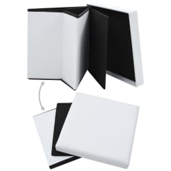 vidaXL Hocker mit Stauraum Wei&szlig; Kunstleder