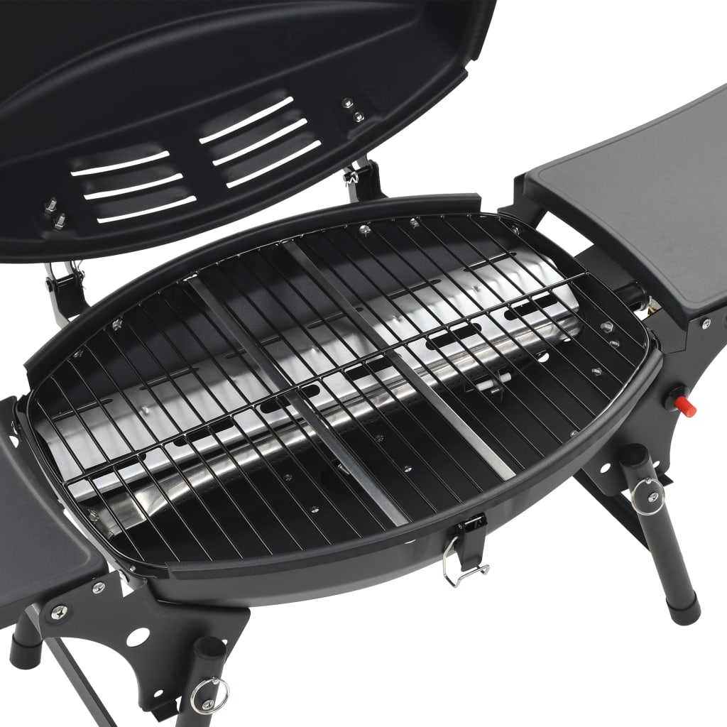 Barbecue E Griglia A Gas Portatile Con Fornello Nero VidaXL 18 width=274