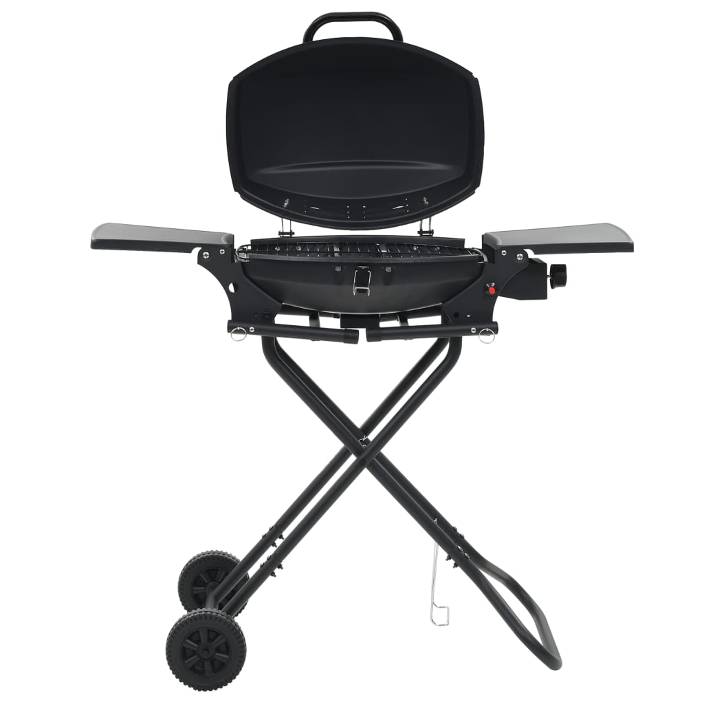 vidaXL Barbecue au gaz portatif avec zone de cuisson Noir