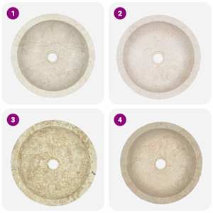 Umyvadlo 40 x 12 cm mramor krémové - obrázek 8