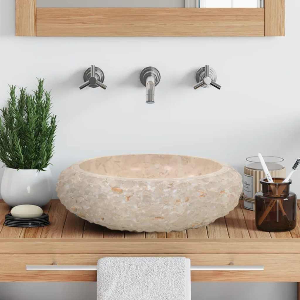 Bathroom Basin, Vessel Sink, Handmade, Naturally Varied Shape and Color Tone vid - Picture 17 of 35