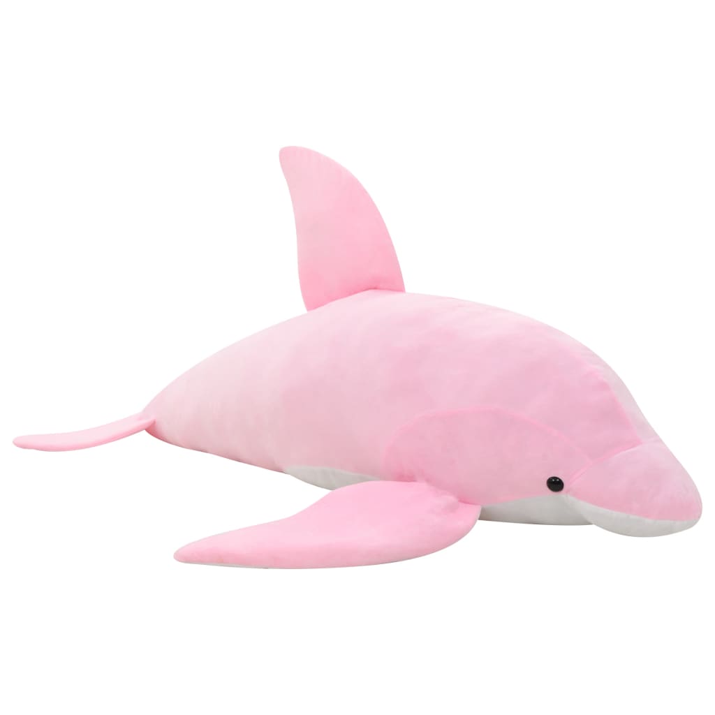 vidaXL Dolphin Cuddly Toy Plush Pink