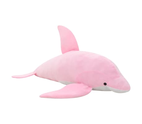 vidaXL Knuffel dolfijn pluche roze
