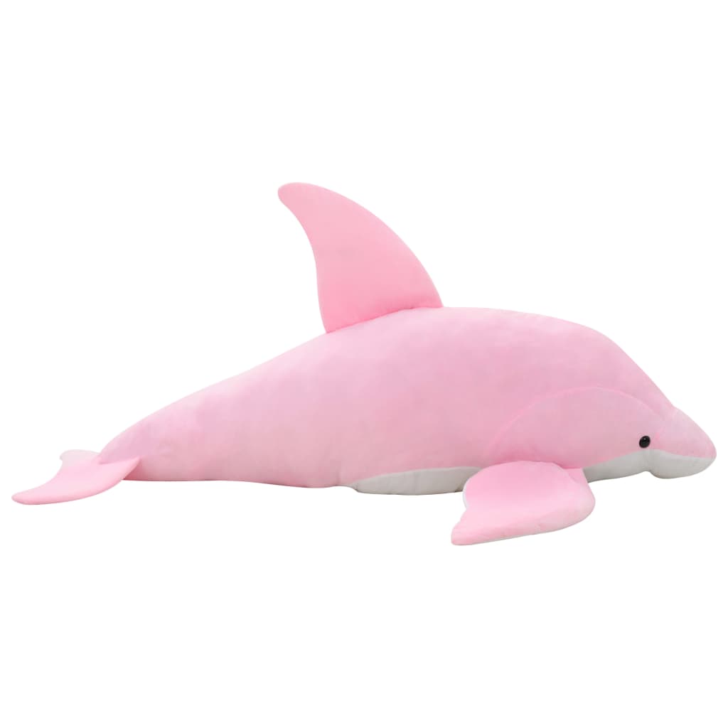 vidaXL Delfin de jucărie, roz, pluș vidaxl.ro