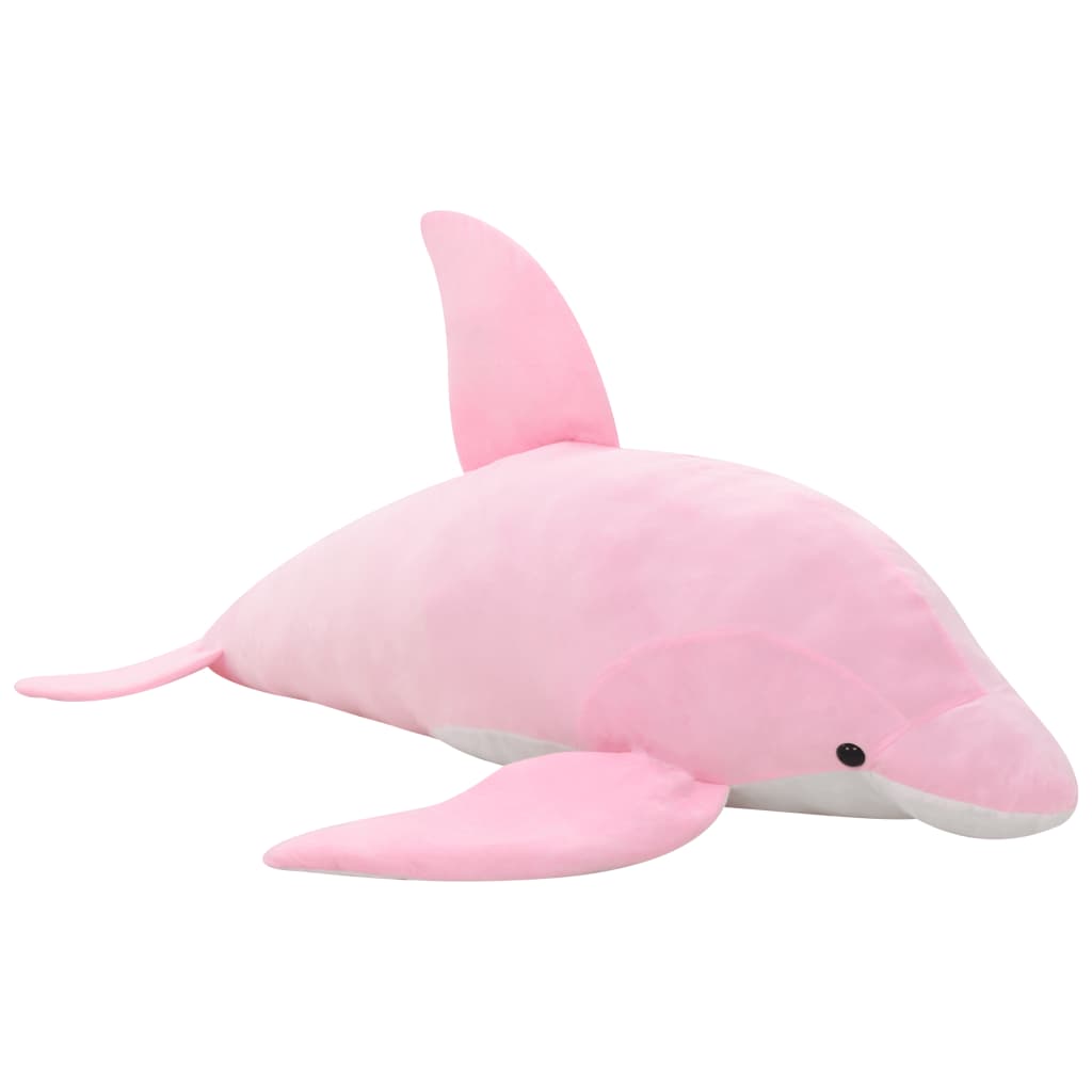 vidaXL Plyšový delfín k mazlení růžový