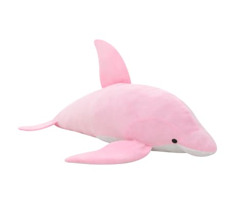 vidaXL Gosedjur delfin plysch rosa