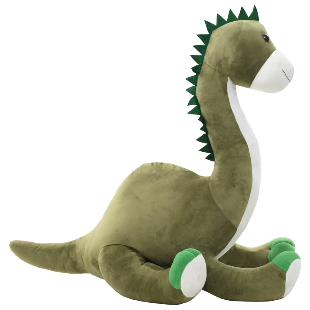 vidaXL Dino Kuscheltier Brontosaurus Plüsch Grün