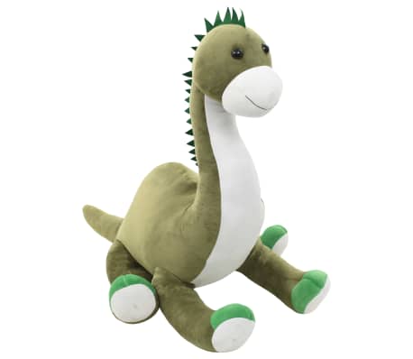 vidaXL Plyšový dinosaurus brontosaurus k mazlení zelený