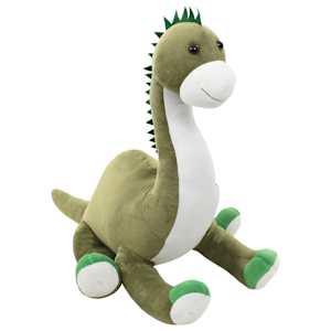 Plyšový dinosaurus brontosaurus k mazlení zelený - obrázek 2